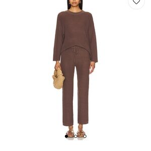 free-est Malibu Sweater Pant Set in Minked